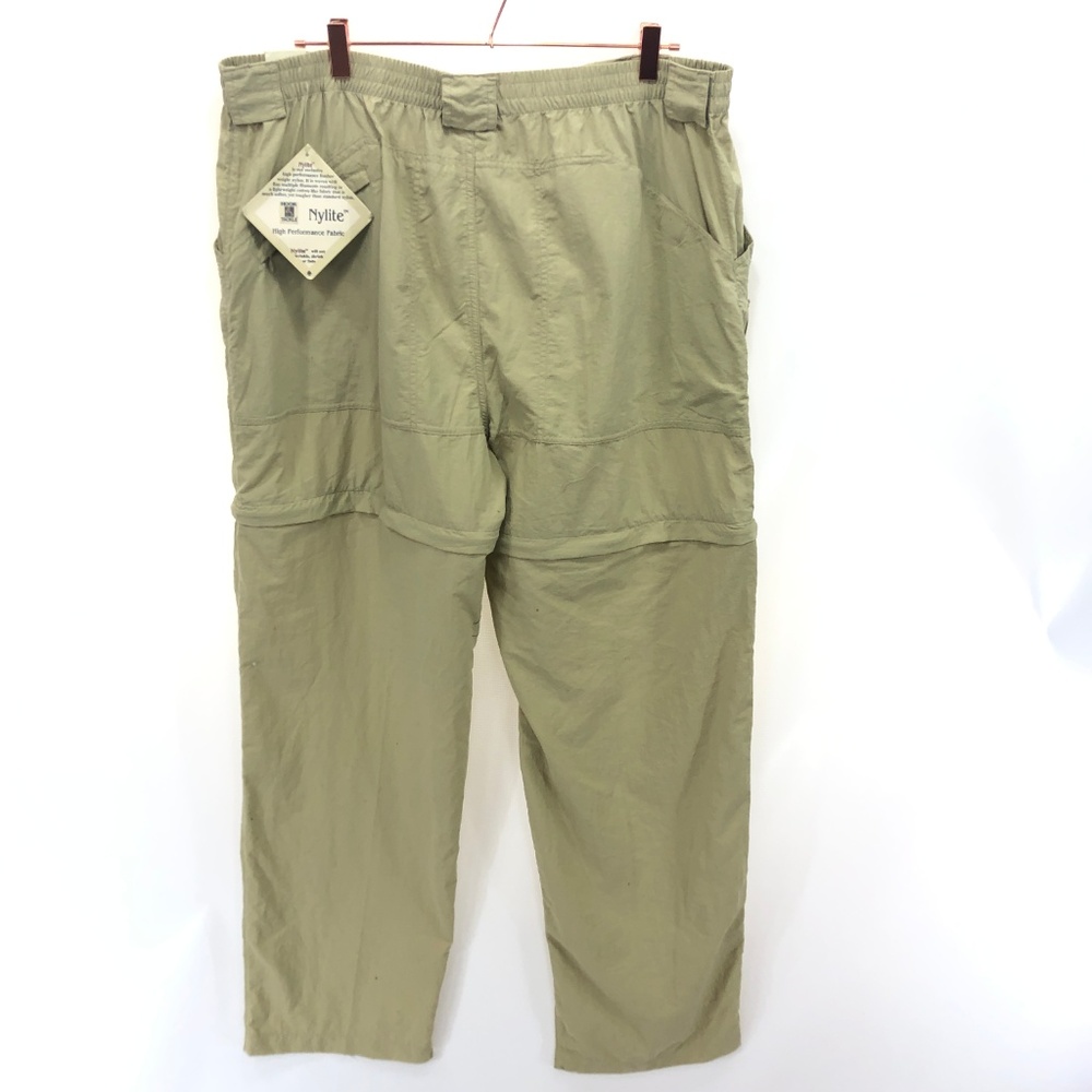 HOOK TACKLE XL Nylon Pants Shorts Teflon Beige NEW